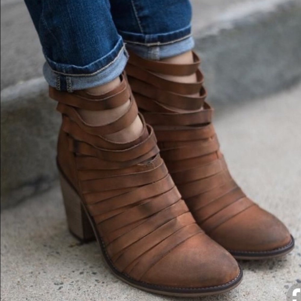 Free People Hybrid strappy Booties